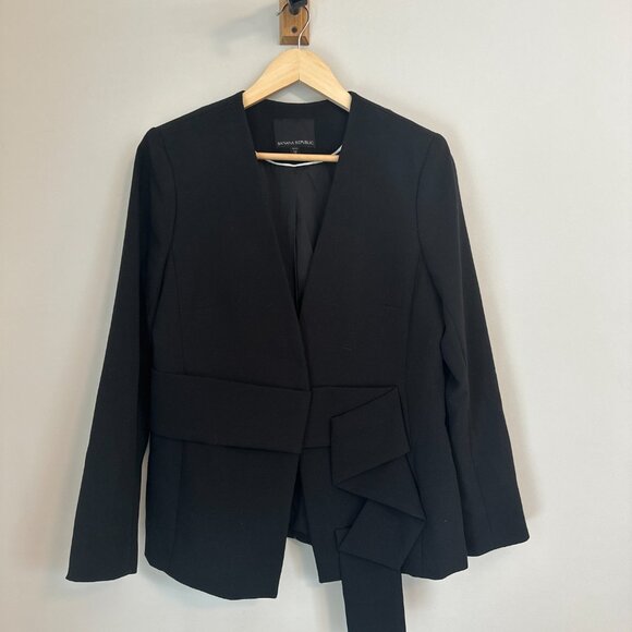 Black Blazer Banana Republic - Size 12 - Picture 1 of 7